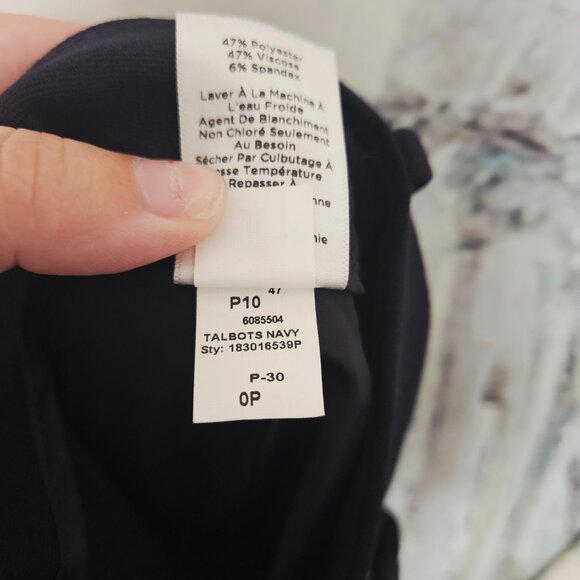 NWT Talbots Barely Boot Pants Size 0P Navy Blue $109 - Picture 6 of 10